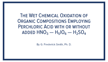 Chemical oxidation of organic compositions, Technical Library, GFS Chemicals